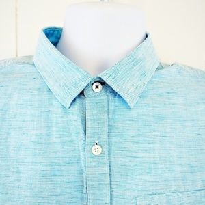 Penguin Blue Heritage Slim Fit Shirt Size M